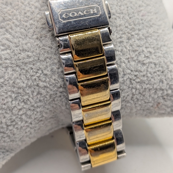 Coach Madison Two-Tone Crystal Watch | Mother of Pearl Dial - Picture 3 of 5